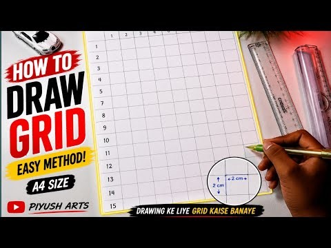 How to Draw Grid Esay method 🔥👍👇❤️