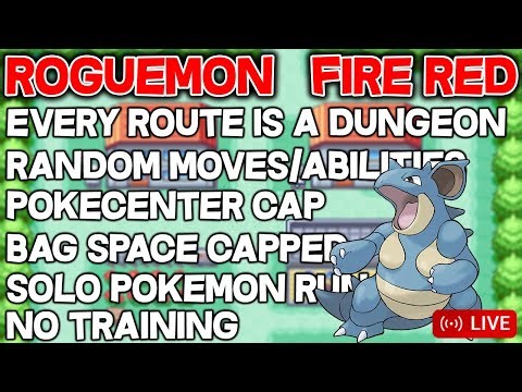 WE ARE RUNNING!!! Pokemon FireRed NatDex ROGUEMON! Insane Pokemon Challenge!