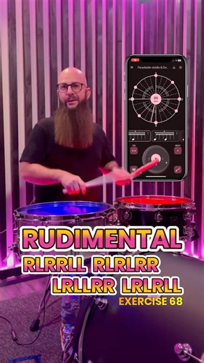 Metronome Lab on Instagram: "Paradiddle-diddle Groove Challenge 🔥🥁 Mastering accents on a Paradiddle-diddle is a whole different game. 🎯 In today’s lesson, we pair it with the Double Paradiddle to flip the lead hand and level up your control and feel. Accents land on stroke 1 and 4—yes, the second note of a double stroke. Use an up-down technique and take it slow… your hands will thank you later. Build it step by step with Metronome Lab and push your timing to the next level. 💪✨ #metronome #