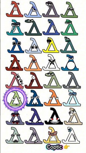 Coptic alphabet lore song #alphabetlore #alphabetsong #shorts