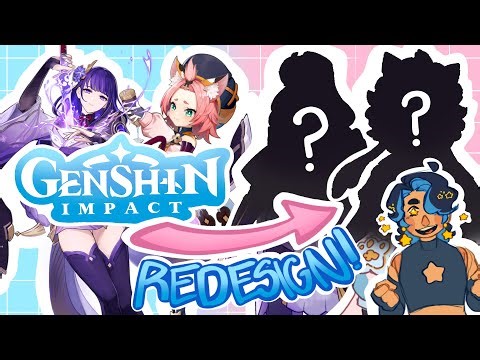 redesigning genshin characters! ft. gaomon pd1161 drawing tablet review ✧ || speedpaint + commentary