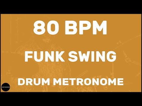 Funk Swing | Drum Metronome Loop | 80 BPM