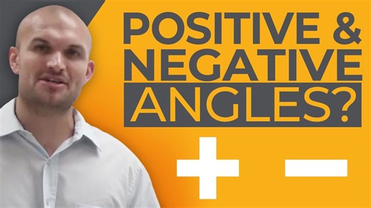 What are positive and negative angles?