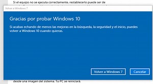 Volver de Windows 10 a Windows 7