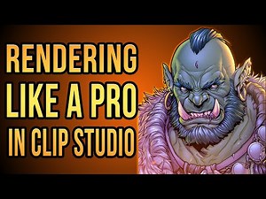 Rendering Magic in Clip Studio Paint Time Lapse Digital Art with Textures, Lighting & Effects