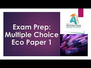Exam Prep Multiple Choice Economics Paper 1 TDBS | by Carden Madzokere