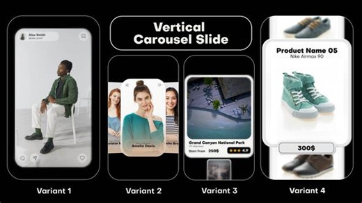 Vertical Carousel Slide