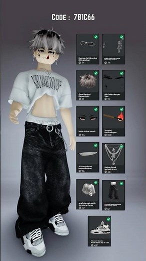 Code Outfit ideas Body it boy doll part 2 #roblox