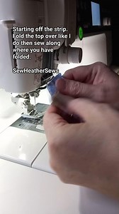 Fold the top over and sew to secure before sewing down the strips. When you get to the end finish the exact same way you started 😀 *New tutorials now recorded so stay tuned and follow along so you don't miss them!! Sew Heather Sews #SewHeatherSews #HeatherMakes #sewing #quiltersofinstagram #ulsterartsandcrafts #janomeuk #Jellyroll #Jellyrollrug #jellyrollrugmaking #JanomeMakes #janomesewingmachine #Janome6700p #clovertubemaker #omagh #Enniskillen #Derry #Belfast #londonderry #coleraine #dungann