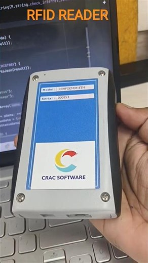 RFID Reader Demo | How RFID Technology Works 🔑#rfid #technology #androidstudio #software #shorts
