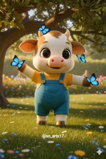#trending #anime #animals #cow #baby #cutebaby #play #animalshorts #animeedit #short #viral #like