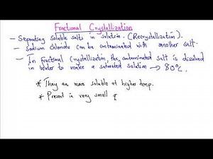 Fractional crystallization