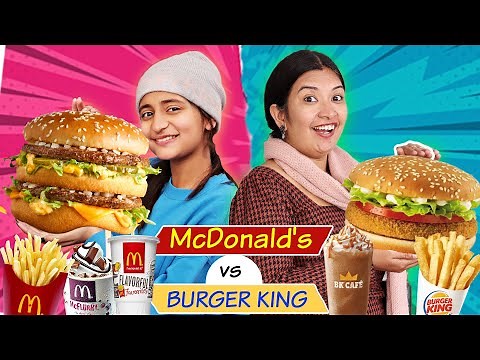 McDonald's Vs Burger King Challenge With Anantya | CookWithNisha