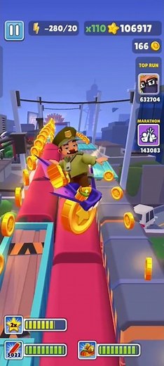 Wait For end 😱 Grand king🐰SUBWAY SURFERS World tour Copenhagen 180 shorts #shortsfeed #subwaysurfers
