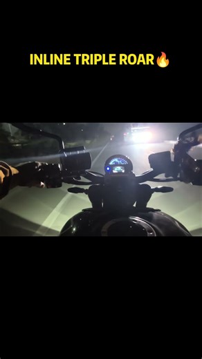 Triumph Trident 660 loud exhaust sound🔥🔥🔥 | Inline triple roar🔥🔥🔥 #exhaustsound