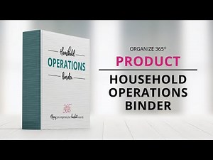 How to organize household papers part 1 | Household Operations Binder | Organize 365 | Lisa Woodruff