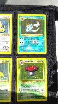 Starting my day by opening vintage Jungle Pokemon Binder