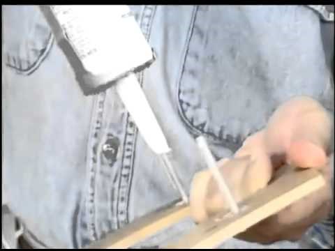 Sign Letters - Installing your new plastic letters with a stud mount.