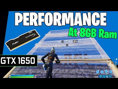 Performance Mode at 8GB of ram Fortnite season 5 l GTX 1650 Low settings