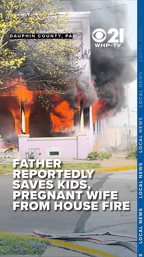 57K views · 589 reactions | A mother and father were hospitalized after this house fire right outside the CBS 21 News Station. The father reportedly saved his wife and their two toddlers from the flames, which were ruled accidental. READ MORE: https://bit.ly/4jkweTa #fire #investigation #burns #smoke #scene #emergency #response #firstresponders #firefighters #harrisburg #dauphincounty #accidental | Local 21 CBS News, WHP Harrisburg | Facebook