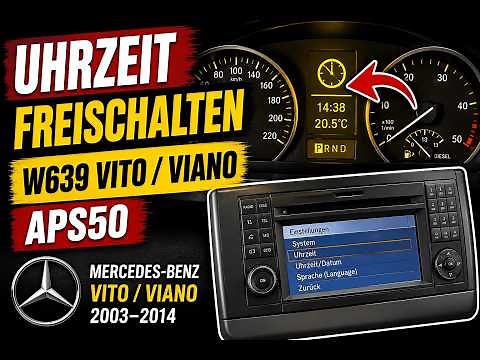 Mercedes Vito W639 Unlock Clock | Enable Instrument Cluster with Comand APS50