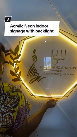 Custom Acrylic LED Signage with Backlighting