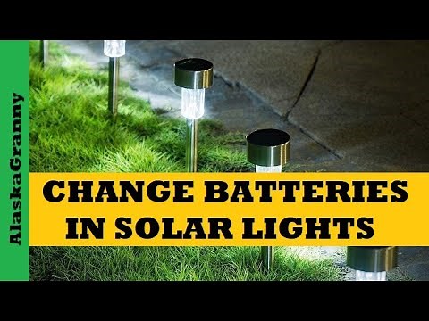 Solar Lights Change Batteries...Dollar Tree Solar Lights
