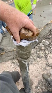 Sucking a bag back through 200’ of concrete hose ! #concrete #construction #satisfying #concretepump