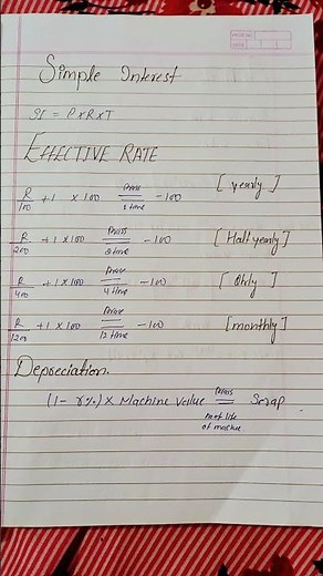 time value of money si ,ci,effective rate ,annuity trick and formulas
