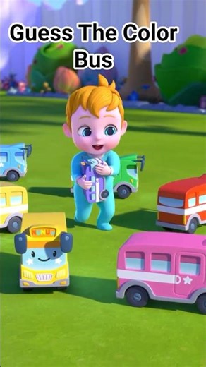Guess The Color Bus #kids #baby #rhymes #toddler #children #preschool #animation #nunutv