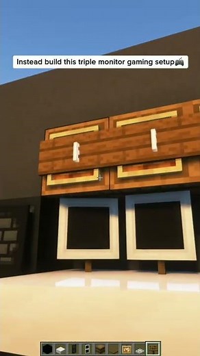 Minecraft: How to build a Gaming Setup | #shorts