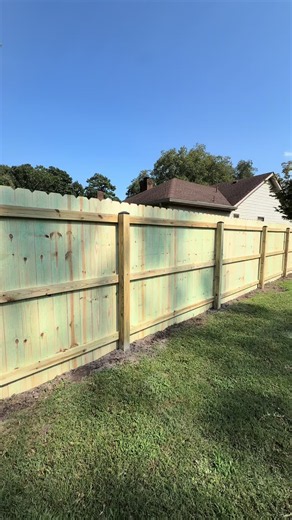 Wood Privacy Fence Installation — Clean Natural Finish (Hampton Roads)