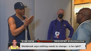 2.3K views · 5 comments | Russell Westbrook says nothing needs to change with the Lakers - is he right?  The Jump | 7pm AEDT on ESPN. | ESPN Australia / NZ | Facebook