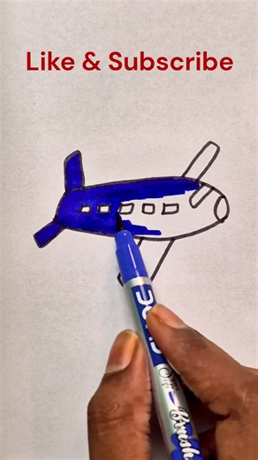 How to draw Airplane easily #drawing #art #easydrawing #Airplane #howto #simpledrawing #flight