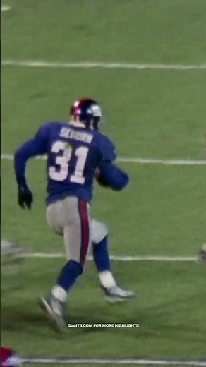 Jason Sehorn was flipping around for this Pick-6! #shorts #giants #archive #nflarchive #highlights