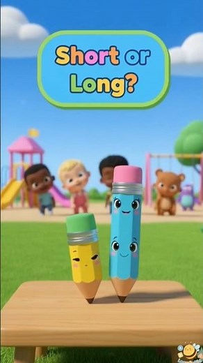Short and Long Objects for Kids | Learn Length | Fun Cartoon for Toddlers