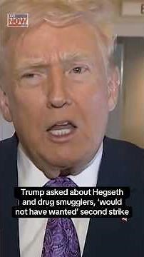Trump asked about Hegseth and drug smugglers