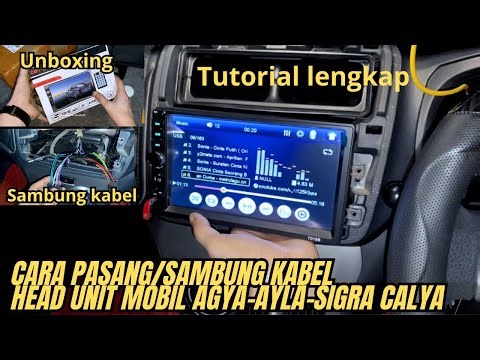 How to install a 2-din MP5 car head unit in a Toyota Agya, Daihatsu Ayla, Sigra, Calya