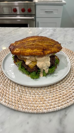 45K views · 1K reactions | Plantain Burger 2 plantains 80/20 ground...