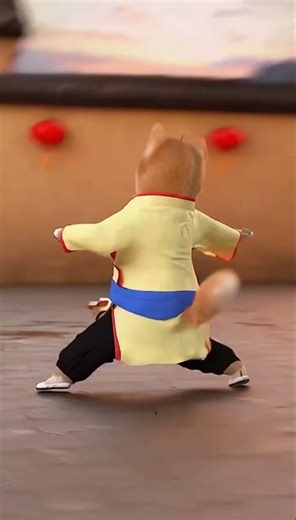 A dog that knows kung fu