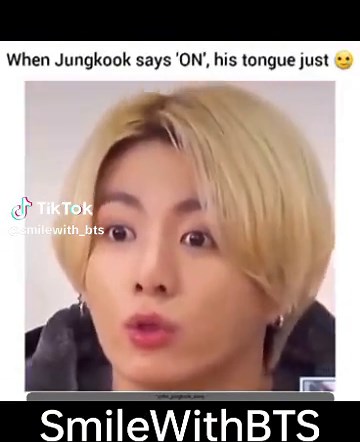 Jungkook's Adorable 'ON' Tongue Moment | BTS JK Smile