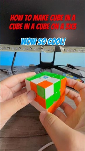 How to make cube in a cube in a cube in a 3x3 #cubes #cubing