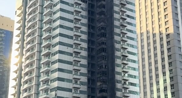 Massive Fire Tears Through Dubai Skyscraper