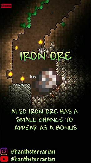 HOW TO CRAFT A IRON ORE IN TERRARIA!? || HOW TO CRAFT IN TERRARIA #5 || #shorts