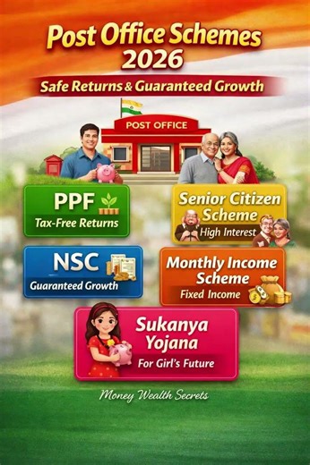 💰Post Office Schemes 2026 | Safe Returns & Guaranteed Growth 🇮🇳 #postoffice