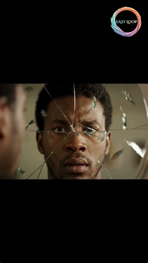 Shattering Mirror Face | Surreal Loop Animation | Easy Loop