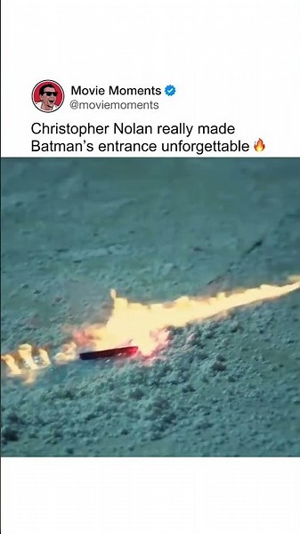 Christopher Nolan really made Batman's entrance unforgettable 🔥