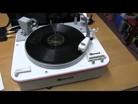 GARRARD TYPE A Record player. Fully restored. Demonstration.