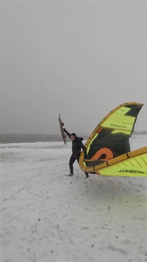 Kitesurfen im Blizzard Sturm Elli ganzer VLOG jetzt online #kitesurfing