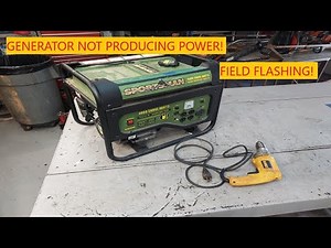 Generator Not Producing Power? Let's Give Field Flashing A Try!